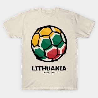 Lithuania Football Country Flag T-Shirt